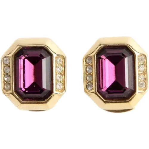 Pre-owned Metal earrings , female, Sizes: ONE SIZE - Dior Vintage - Modalova