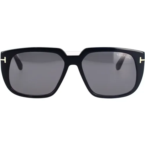 Square Sunglasses with Grey Smoke Lenses , unisex, Sizes: 56 MM - Tom Ford - Modalova