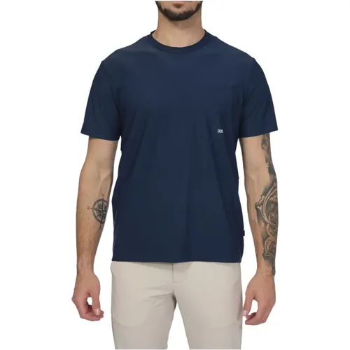Men`s Technical T-shirt with Pocket , male, Sizes: M - Duno - Modalova