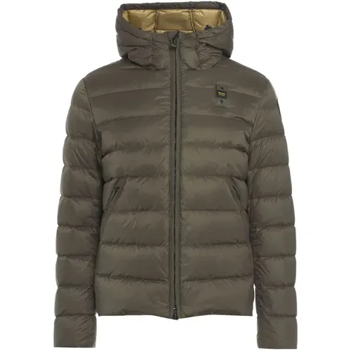 Quilted Down Jacket Aw24 , male, Sizes: L - Blauer - Modalova