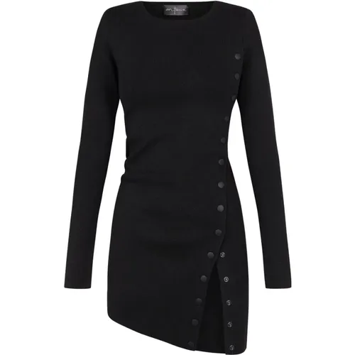 Schwarzes Strick Minikleid , Damen, Größe: XL - Cortana - Modalova