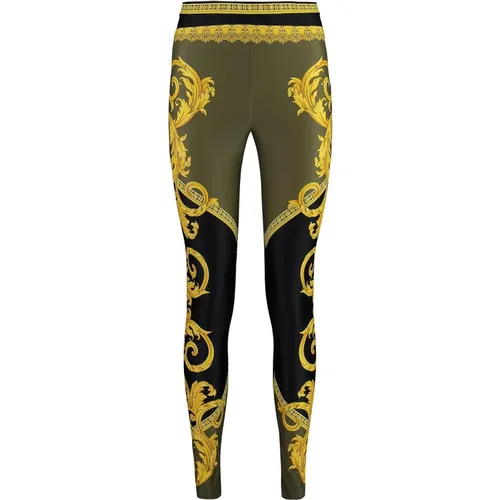 Götter Print Leggings Versace - Versace - Modalova