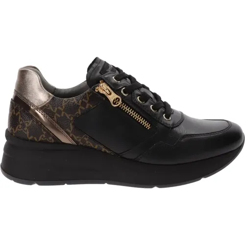 Leather Sneakers for Women , female, Sizes: 4 UK, 6 UK, 3 UK, 5 UK, 7 UK - Nerogiardini - Modalova