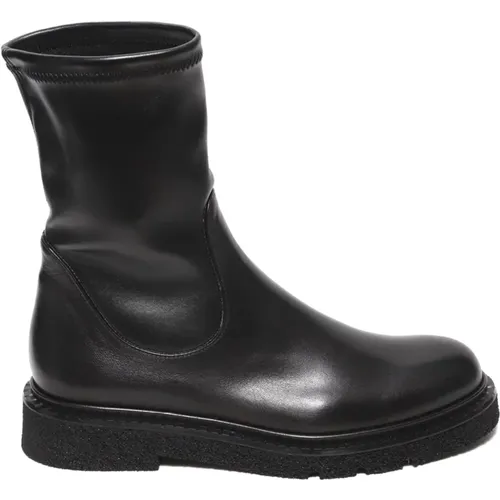 Leather Ankle Boots , female, Sizes: 5 1/2 UK, 7 UK - Guglielmo Rotta - Modalova