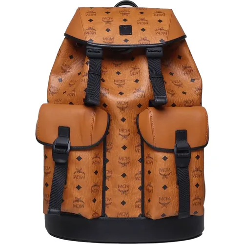 Brandenburg Backpack in Cognac , male, Sizes: ONE SIZE - MCM - Modalova