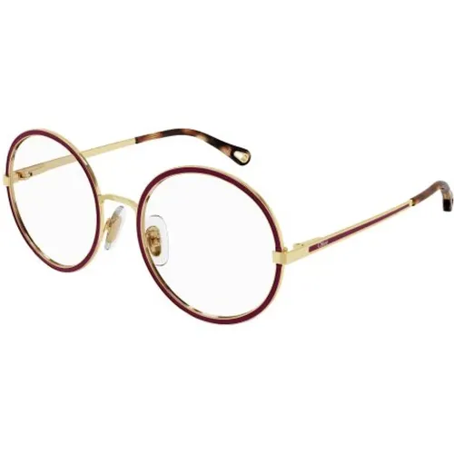 Gold Transparent Sunglasses , unisex, Sizes: 49 MM - Chloé - Modalova
