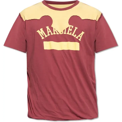 Roh geschnittenes T-Shirt , Herren, Größe: S - Maison Margiela - Modalova