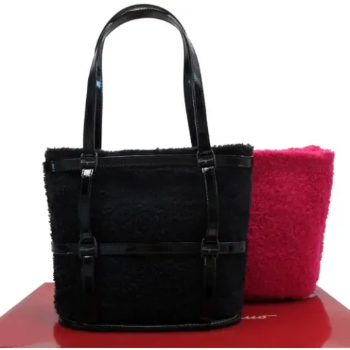 Pre-owned Cotton handbags , female, Sizes: ONE SIZE - Salvatore Ferragamo Pre-owned - Modalova