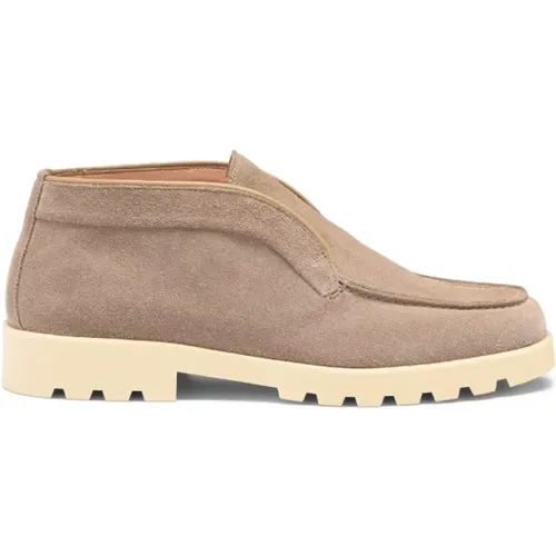 Graue Wildleder Wüstenstiefel Leicht Chic , Damen, Größe: 38 1/2 EU - Santoni - Modalova