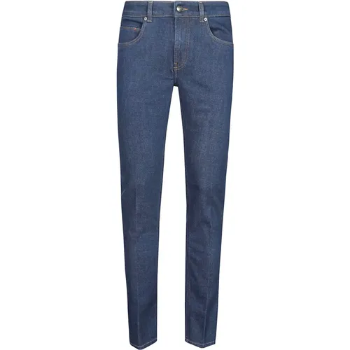 Classic Denim Jeans , male, Sizes: W32, W40, W38, W36 - Fay - Modalova