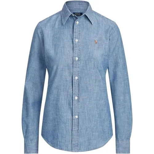 Chambray Denim Shirt - 100% Cotton , female, Sizes: XS, 2XS - Ralph Lauren - Modalova