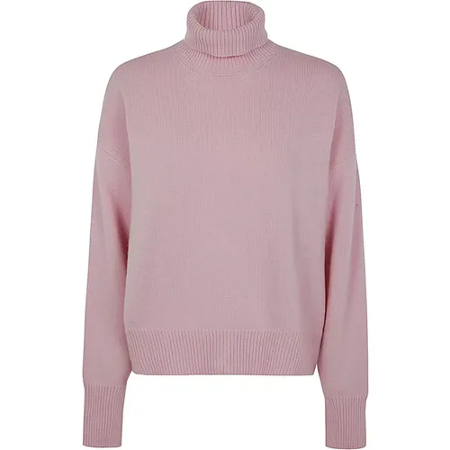 Rosa Rollkragenpullover , Damen, Größe: S - MRZ - Modalova