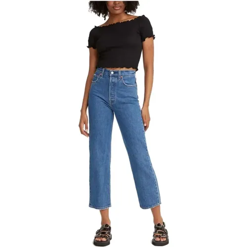 Levi's, Cropped Jeans , Damen, Größe: W28 L29 - Levis - Modalova