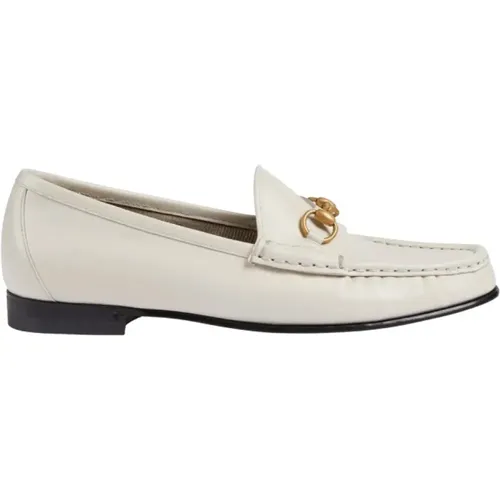 Leather Horsebit Loafers , female, Sizes: 4 1/2 UK, 2 1/2 UK, 2 UK - Gucci - Modalova