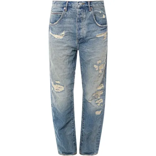 Baggy Fit Jeans , male, Sizes: W33, W34, W31, W32 - Purple Brand - Modalova