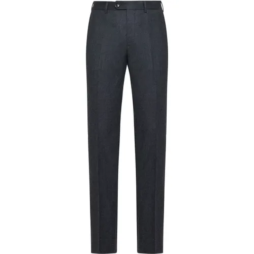 Dark Grey Wool Trousers Straight Leg , male, Sizes: M, L, 2XL, XL, S - BRUNELLO CUCINELLI - Modalova