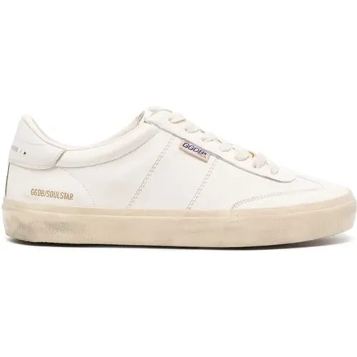 Verwitterte Leder Low-Top Sneakers , Herren, Größe: 39 EU - Golden Goose - Modalova