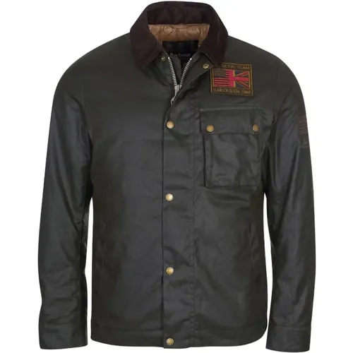 Steve McQueen Workers Wax Jacket , male, Sizes: XL, L, M, 2XL - Barbour - Modalova