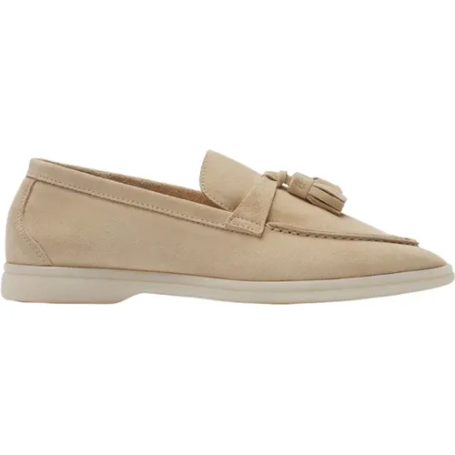 Leichter Tassel Loafer aus Wildleder , Damen, Größe: 38 EU - Scarosso - Modalova