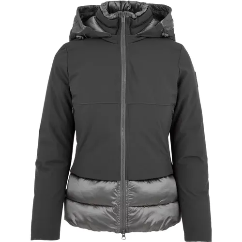 Grauer Mantel für Frauen , Damen, Größe: L - BomBoogie - Modalova