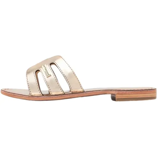 Goldene Sandalen Modell Hamat Ss24 , Damen, Größe: 40 EU - Les Tropeziennes - Modalova