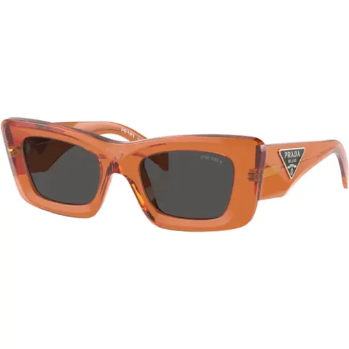 Cat-Eye Transparent-Frame Sonnenbrille - Prada - Modalova