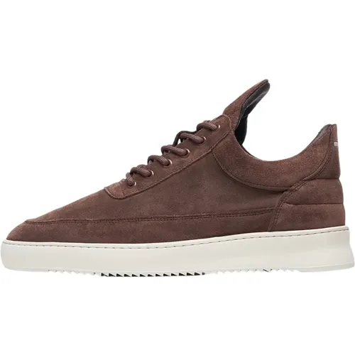 Niedrige Top Organische Wildleder Braun - Filling Pieces - Modalova