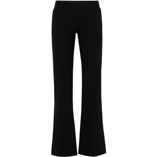 Schwarze Interlock Stretch Hose , Damen, Größe: L - Versace Jeans Couture - Modalova