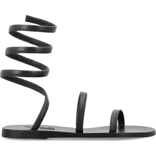Schwarze Geschlossene Sandalen , Damen, Größe: 38 EU - Ancient Greek Sandals - Modalova