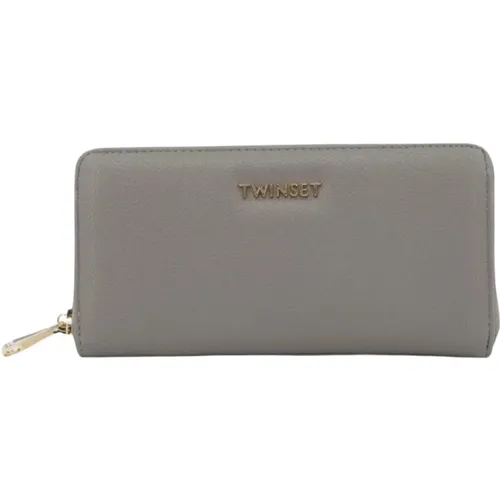 Grey Wallets with Zip Closure , female, Sizes: ONE SIZE - Twinset - Modalova