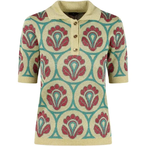 Knit Jacquard Polo Shirt , female, Sizes: S - ETRO - Modalova