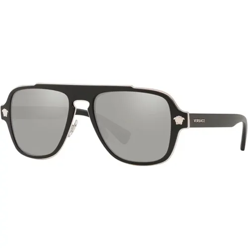 Sunglasses with Original Case , male, Sizes: 56 MM - Versace - Modalova