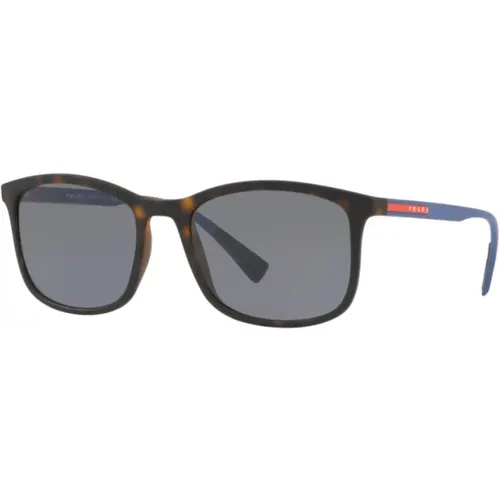 Stilvolle blaue quadratische polarisierte Sonnenbrille für Männer - Prada - Modalova