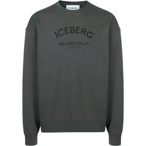 Logo Rundhals-Sweatshirt Iceberg - Iceberg - Modalova