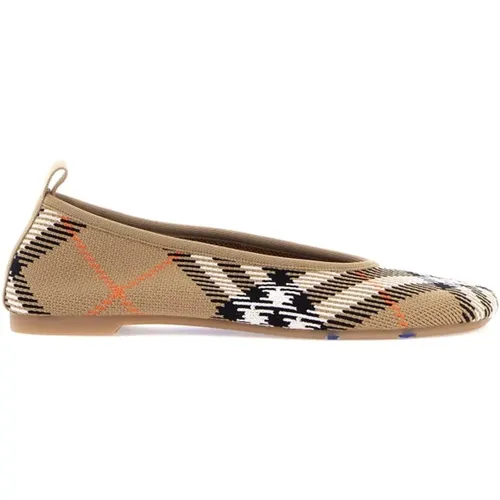 Checkered Ballet Flats , female, Sizes: 4 UK, 5 UK, 7 UK - Burberry - Modalova