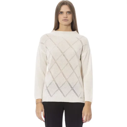 Chic Volcano Neck Sweater , Damen, Größe: S - Baldinini - Modalova