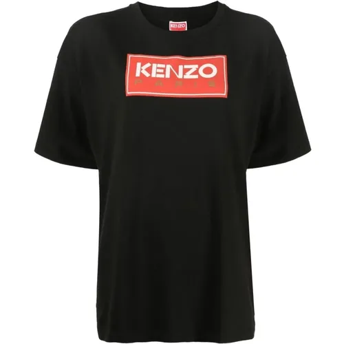 Oversize T-shirt with Print , female, Sizes: M, L, S, XS - Kenzo - Modalova