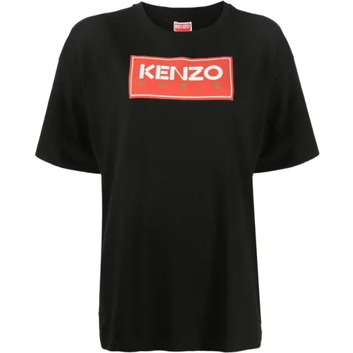 Oversize T-shirt with Print , female, Sizes: M, XS - Kenzo - Modalova