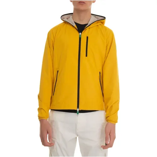Waterproof Hooded Harrington Jacket , male, Sizes: L - Save The Duck - Modalova