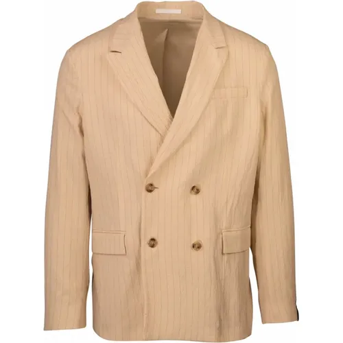 Gensa Double -Breased Jacket , male, Sizes: M - Paolo Pecora - Modalova