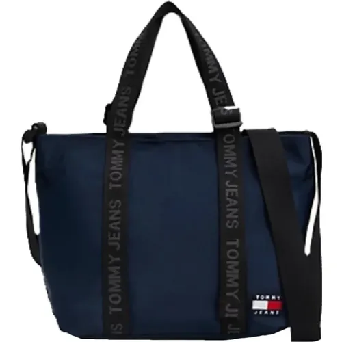 Compact Tote Bag with Vibrant Flag Design , female, Sizes: ONE SIZE - Tommy Hilfiger - Modalova