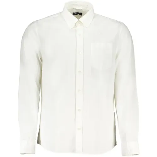 Weißes Baumwollhemd Regular Fit , Herren, Größe: XL - North Sails - Modalova