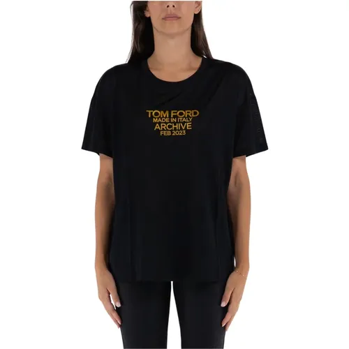 Seiden Jersey T-Shirt Tom Ford - Tom Ford - Modalova