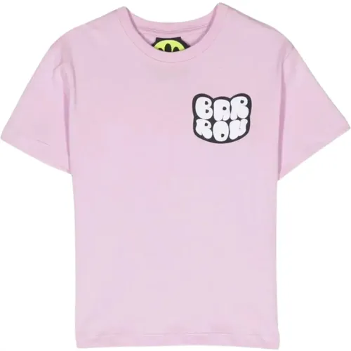 Rosa Kinder T-shirt mit Smiley-Druck - Barrow - Modalova