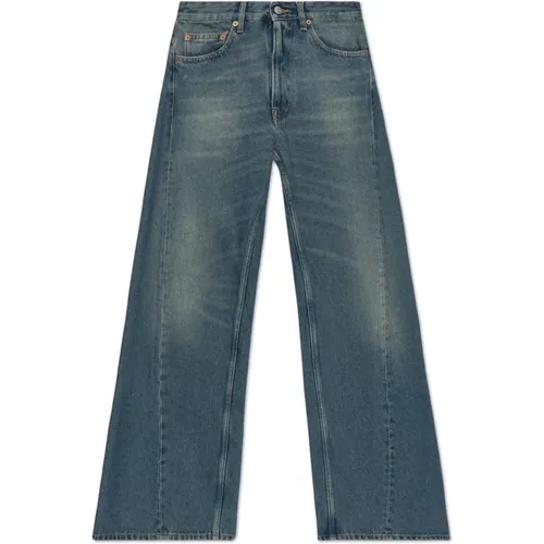 Jeans with a vintage effect , female, Sizes: W25, W28, W29, W31, W27, W26 - MM6 Maison Margiela - Modalova