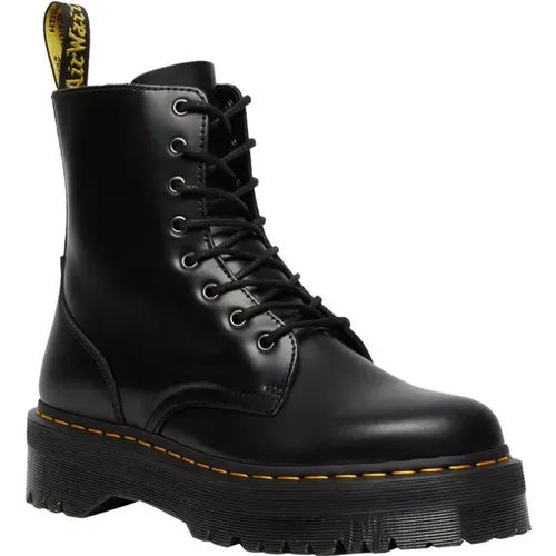 Schwarze Lederstiefeletten , Damen, Größe: 38 EU - Dr. Martens - Modalova