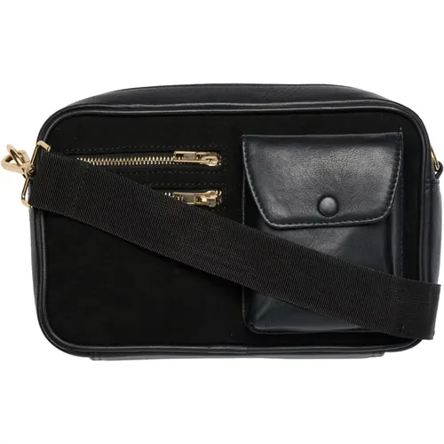 Elegante Crossbody Tasche Schwarz mit Goldakzenten - BTFCPH - Modalova