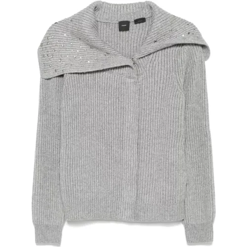 Strass-verzierten Pullover , Damen, Größe: M - pinko - Modalova