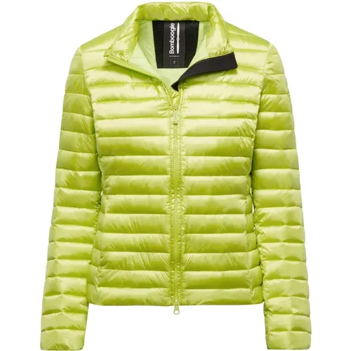 Bright Nylon Jacket with Synthetic Padding , female, Sizes: S, XS, L, M - BomBoogie - Modalova
