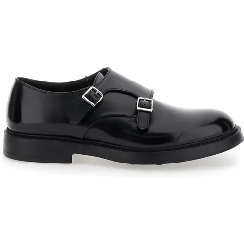 Double Buckle Flat Shoes , male, Sizes: 6 UK, 9 UK, 8 UK, 7 UK, 10 UK - Doucal's - Modalova